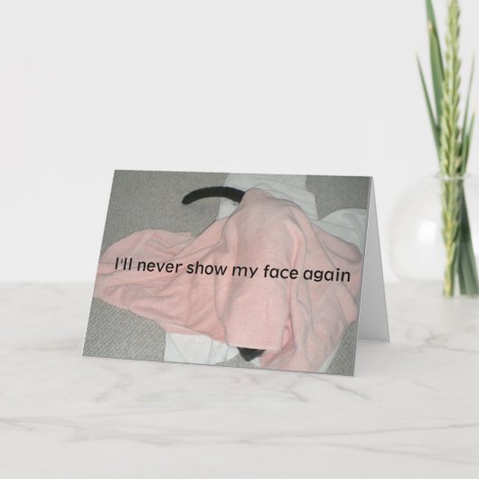 Sorry dat ik me verstop in schaamte kaart (Voorkant)