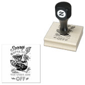 Sorry dat ik moet gaan... 	rubberstempel (Gestempeld)