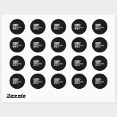 Sorry dat ik niet kan bowlen voor Funny Bowler I L Ronde Sticker (Vel)