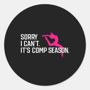 Sorry dat ik niet kan comp seizoen meisjes comp da ronde sticker