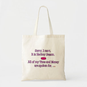 Sorry dat ik niet kan ~ hockey mama Canvas tas