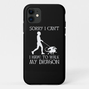 Sorry dat ik niet kan - ik moet mijn draak uitlope iPhone 11 hoesje