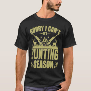 Sorry dat ik niet kan jagen, Humor Deer, Duck T-shirt