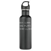 Sorry dat ik plannen heb met mijn Clarinet3 Waterfles (Voorkant)