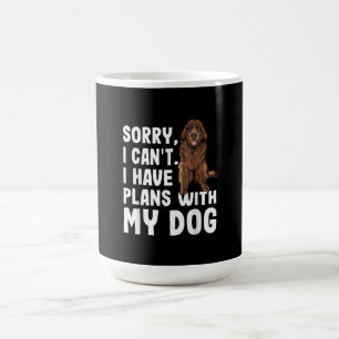 Sorry dat ik plannen heb met mijn Newfoundland Dog Koffiemok