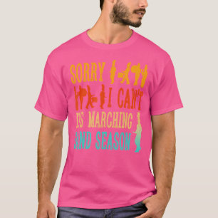 Sorry dat ik zijn marcherende band seizoen old-sch t-shirt