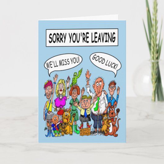 Sorry dat je weggaat kaart (Voorkant)