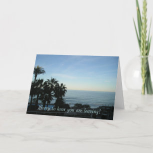 Sorry dat je weggaat kaart