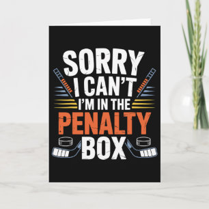 Sorry dat kan ik niet, ik zit in de penaltybox ijs kaart