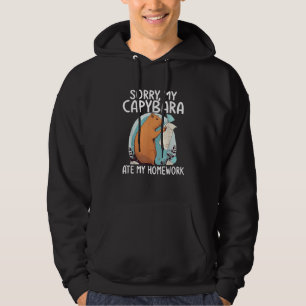 Sorry dat mijn capibara mijn huiswerk grappig opat hoodie