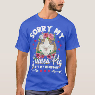 Sorry dat mijn cavia mijn Kinder studente G T-shirt