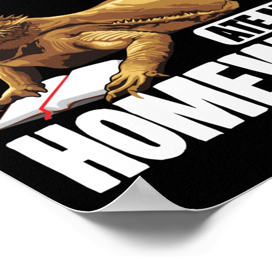 Sorry dat mijn hoofddraak mijn thuiswerkreptielen  poster (Hoek)