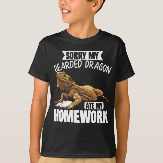 Sorry dat mijn hoofddraak mijn thuiswerkreptielen t-shirt (Voorkant)