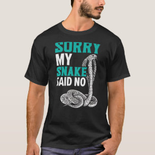 Sorry dat mijn slang geen Venom Serpent Reptile Py T-shirt