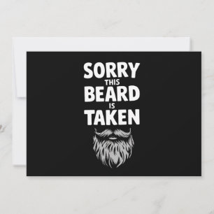 Sorry Deze Baard Is Bezet Valentijnsdag Koppels Kaart