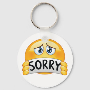 Sorry Emoticon Sleutelhanger