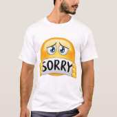 Sorry Emoticon T-shirt (Voorkant)