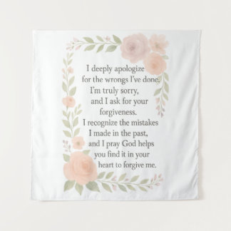 Sorry/Excuses\ Vergeving Bloemrijk Wandkleed