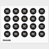 Sorry Funny For Partying Cool Party Birthday Groov Ronde Sticker (Vel)