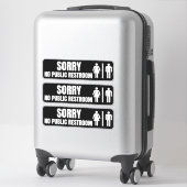 Sorry geen publieke ruitplaats sticker (Koffer)