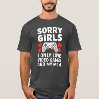 Sorry Girls Video Games en Moeder Premium vriend T-shirt