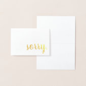 Sorry gouden folie kaarten (Display)