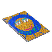 Sorry Graffiti, Art Sad Face, Sadness Regret Notitieboek (Rechterzijde)