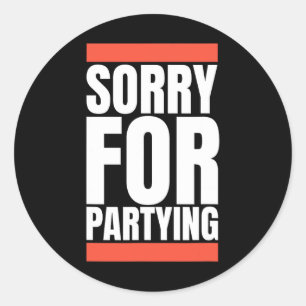Sorry grappigheid voor het samenvoegen van Hallowe Ronde Sticker