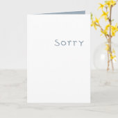 Sorry Grey Kaart (Gele Bloem)