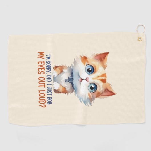 Sorry, heb ik mijn ogen hardop uitgestoken? – Sass Golfhanddoek (Horizontaal)