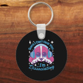 Sorry I Can't Hear You I'm Dissociating Funny Dog Sleutelhanger (Voorkant)