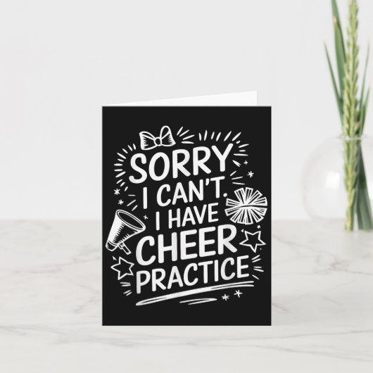 Sorry I Can't I Have Cheer Practice, Cheering Chee Kaart (Voorkant)