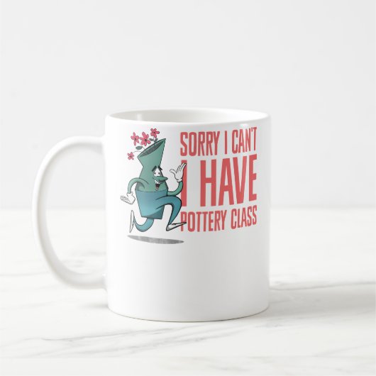 Sorry I Can'T I Have Pottery Class Ceramic Pottery Koffiemok (Links)