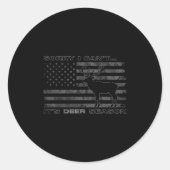 Sorry I Can't It's Deer Season Hunting Ronde Sticker (Voorkant)