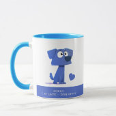 Sorry I’m Late Dog Stuff Mug – Cute Pup Illustrati Mok (Links)