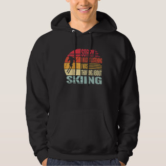 Sorry I wasn't Listening Sneeuwskiër en retro snee Hoodie