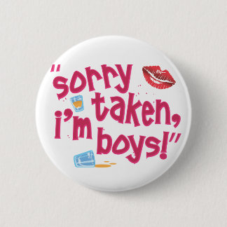 Sorry, ik ben Boys. Ronde Button 5,7 Cm