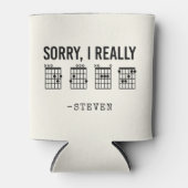 Sorry, ik ben echt DGAF Guitar Chords Funny Custom Blikjeskoeler (Voorkant)