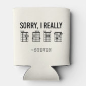 Sorry, ik ben echt DGAF Guitar Chords Funny Custom Blikjeskoeler (Achterkant)