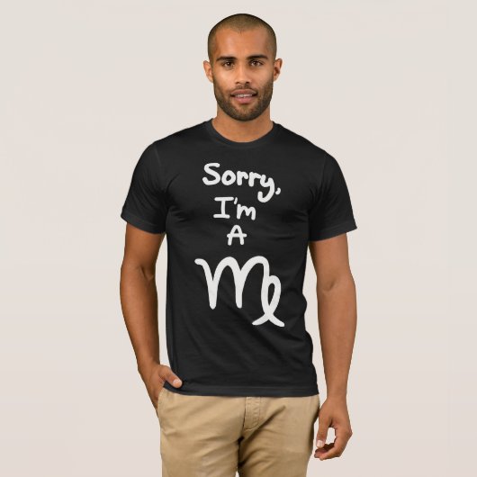 Sorry, ik ben een Maagd T-shirt (Voorkant volledig)