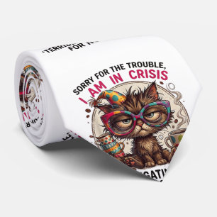 Sorry Ik Ben in Crisis Funny 70ste Verjaardag Quot Stropdas