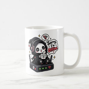 Sorry ik ben offline introvert gamer humor koffiemok