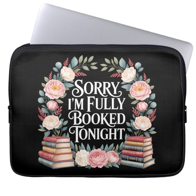 Sorry, ik ben vanavond volgeboekt  laptop sleeve (Voorkant)
