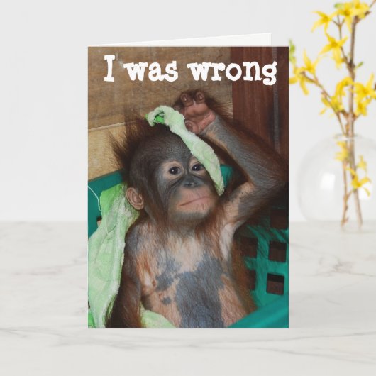 Sorry, ik had het mis Spijt Kaart (Gele Bloem)