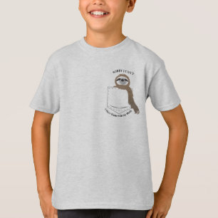 Sorry, ik kan geen plannen hebben met mijn luiaard t-shirt