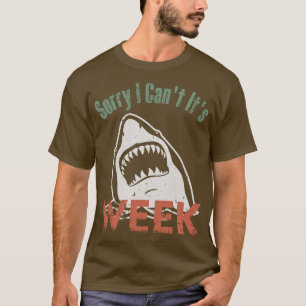 Sorry ik kan niet het is week vintage retro haai t-shirt