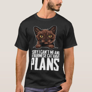 Sorry, ik kan niet, mijn Birmese kat en ik hebben T-shirt