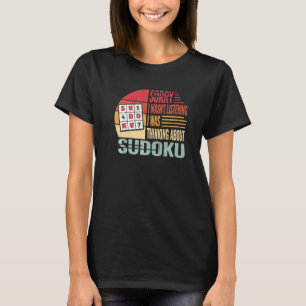 Sorry, ik was niet Sudoku vintage vrouwen Kruiswoo T-shirt