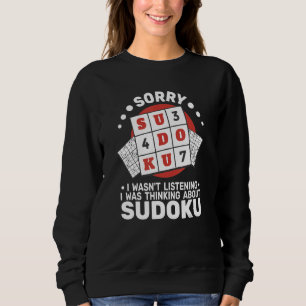 Sorry, ik was niet Sudoku vrouwen Kruiswoordraadse Trui