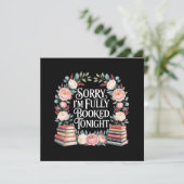 Sorry I'M Fully Booked Tonight Menu (Staand voorkant)